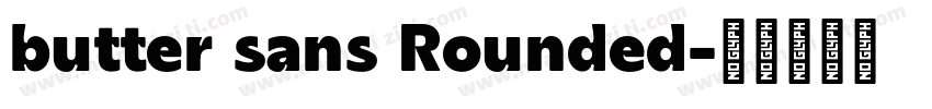 butter sans Rounded字体转换